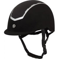 Produktbild von BR Equitation VG1 Reithelm für Damen aus Mikrofaser mit Glitzer-Top Schwarz 55/57 cm