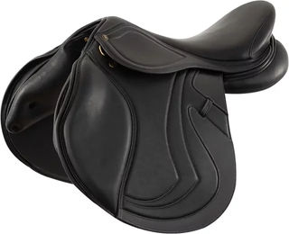 Produktbild von BR Equitation Viviani Reitsattel aus Leder für Pferde in Schwarz 17,0 inch