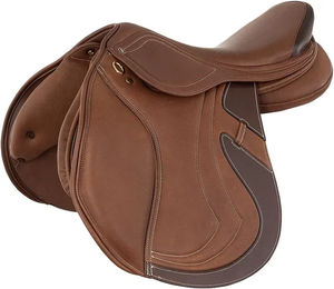 Produktbild von BR Equitation Viviani Springsattel für Pferde aus Leder Braun 17,5 inch