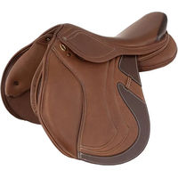 Produktbild von BR Equitation Viviani Springsattel für Pferde aus Leder Braun 17,5 inch