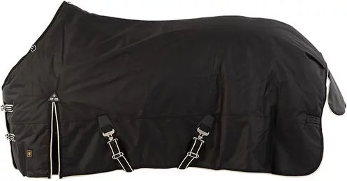 Produktbild von BR Equitation Wasserdichte Outdoor-Pferdedecke aus Polyester Schwarz 145/110 cm