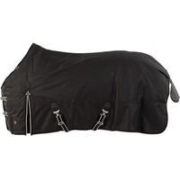 Produktbild von BR Equitation Wasserdichte Outdoor-Pferdedecke aus Polyester Schwarz 175/130 cm