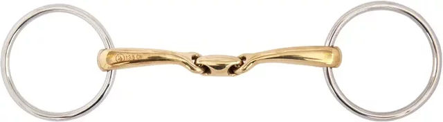 BR Equitation Wassertrense Soft Contact doppelt gebrochen Edelstahl 14mm – Bild 1 von 2