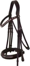 Produktbild von BR Equitation Wendover Anatomisch geformter Reizäum aus Leder in Braun