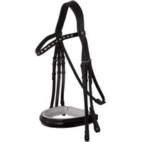 Produktbild von BR Equitation Wendover Kandarenzaum aus Leder für Warmblut in Schwarz Weiß oder Silber