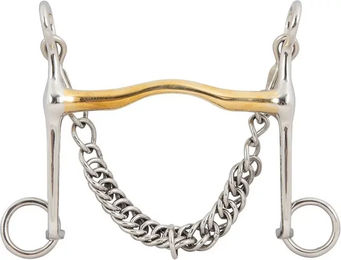 Produktbild von BR Equitation Weymouth Curb Bit Soft Contact Gebiss für Pferde aus Edelstahl mit 140 mm Schenkeln und 12 mm Stärke