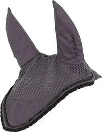 Produktbild von BR Equitation Xcellence Fliegenhaube aus Baumwolle in Grau Silber Full