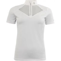 Produktbild von BR Equitation Zapopan Reitturnier Polo Damen kurzarm Weiß Blau XL