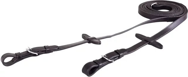 Produktbild von BR Equitation Zügel aus Leder in Schwarz Full