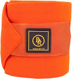 BR Fleece Gamaschen Orange für Pferde – Bild 1 von 2