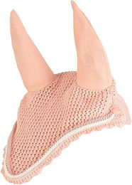 Produktbild von BR Fliegenhaube Event aus gehäkelter Baumwolle für Warmblut in Tropical Peach