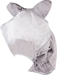 Produktbild von BR Fliegenhaube für Pferde aus Polyester Grau für Vollblut