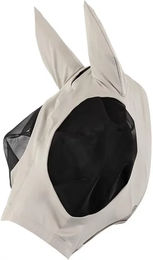 BR Fliegenhaube für Pferde aus Polyester in Beige – Bild 1 von 2