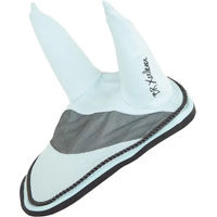 Produktbild von BR Fliegenhaube Xcellence für Warmblut mit elastischen Ohren in Blau aus Baumwolle