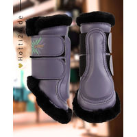 Produktbild von BR Gamaschen Mini Horse Majestic Cadet 2er Set aus Kunstleder Lila für Shetty