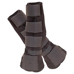 Produktbild von BR Gamaschen mit integrierten Springglocken aus Wildleder in Schwarz Größe L