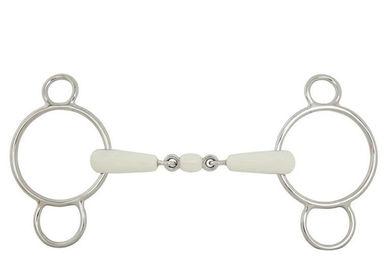 Produktbild von BR Gebiss 3 Ring Combo Comfort doppelt gebrochen Edelstahl 18 mm