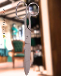 Produktbild von BR Gebogene Breit Schere aus Edelstahl in Silber