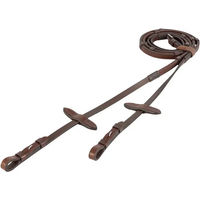 Produktbild von BR Gummizügel für Shetland-Ponys mit Stoppern aus Leder in Braun