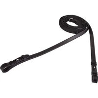 Produktbild von BR Gurtzügel aus Leder für Ponys mit Lacklederenden und Zaumhaken in Schwarz/Silber