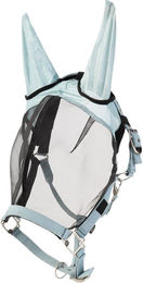 Produktbild von BR Halfter mit Fliegenmaske für Warmblut in Blau aus Polyester