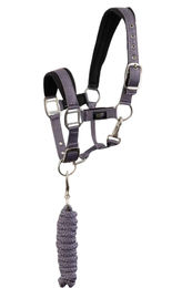Produktbild von BR Halfter und Strick Set Cadet für Ponys aus Neopren in Grau