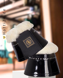 Produktbild von BR Hufglocken Glamour Lack Schwarz aus Kunstleder