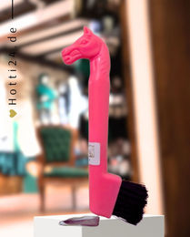 Produktbild von BR Hufkratzer Pferdekopf in Rosa aus Kunststoff für die Hufpflege