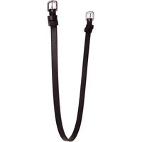 Produktbild von BR Kehlriemen aus Leder in Schwarz/Silber für Warmblut