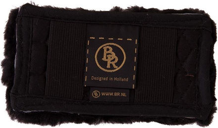 BR Kinnkettenschoner aus Wolle für Pferde Schwarz 14 cm - 14 cm – Bild 1 von 2