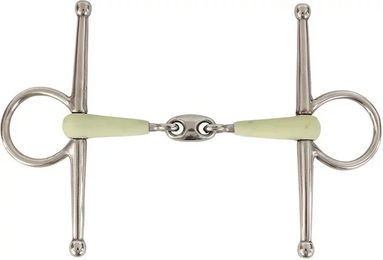 Produktbild von BR Knebeltrense Apple Mouth doppelt gebrochen aus Edelstahl 14mm für Pferde