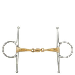 Produktbild von BR Knebeltrense doppelt gebrochen Soft Contact 14 mm Shanks 127 mm Silber