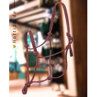 Produktbild von BR Knotenhalfter Roan Rouge aus Seil in Rot und Rosa