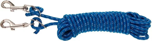 BR Longierausbinder Domino mit Wirbelkarabinern Blau – Bild 1 von 2
