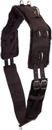 BR Longiergurt Technic-Gum mit Ringen aus Nylon in Schwarz für Warmblut Pferde Größe Full – Bild 1 von 2