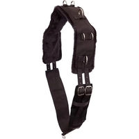 Produktbild von BR Longiergurt Technic-Gum mit Ringen aus Nylon in Schwarz für Warmblut Pferde Größe Full