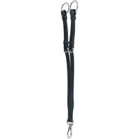 Produktbild von BR Martingalgabel mit Haken aus Leder in Schwarz für Vollblut