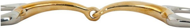 Produktbild von BR Olivenkopftrense Soft Contact einfach gebrochen 16mm Gold