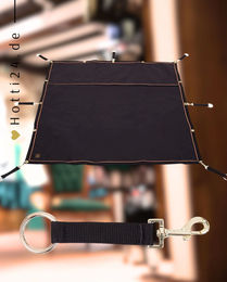 Produktbild von BR Pferde Boxensperre aus Polyester Schwarz 120 x 125 cm
