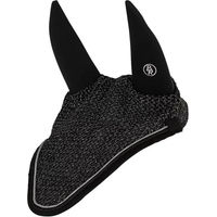 Produktbild von BR Pferdekappe Ohrenhaube Reflecting aus Neopren Schwarz Silber