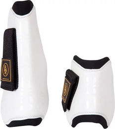 BR Pro Tech Gamaschen und Streichkappen Set aus Neopren in Weiß für Warmblut – Bild 1 von 3