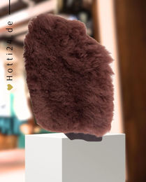 Produktbild von BR Putzhandschuh aus Lammfell und Baumwolle in Braun