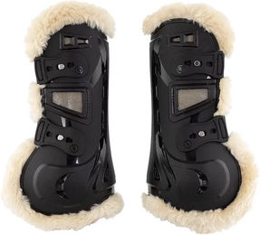Produktbild von BR Reiten Urban Comfort Vordergamaschen für Pferde mit Plüschfutter Schwarz Größe L