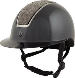 BR Reithelm Omega Glamourous Glossy Schwarz Kunststoff Größe 55-57 – Bild 1 von 2