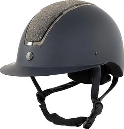 BR Reithelm Omega Glamourous Unisex mit Visier aus Kunststoff in Blau oder Schwarz Größe 55/57 – Bild 1 von 2