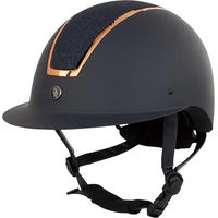 Produktbild von BR Reithelm Omega Painted Glitter Unisex Größe 52/54 Navy/Rose