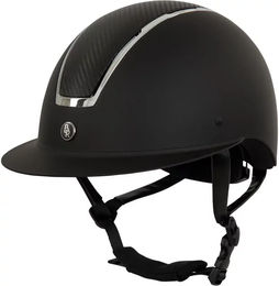 BR Reithelm Omega Painted Unisex Schwarz/Silber Größe 58-60 – Bild 1 von 4