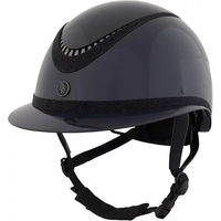 Produktbild von BR Reithelm Theta Radiant für Damen in Schwarz/Grau Größe 52/54 cm