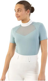 BR Reitshirt Damen aus Polyester in Blau Weiß Größe XS – Bild 1 von 5