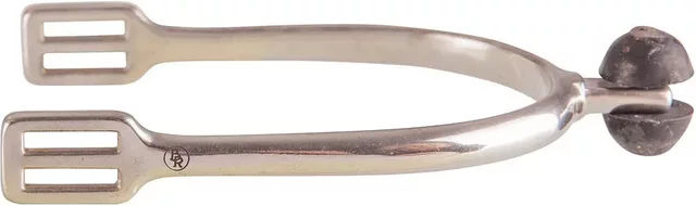 BR Reitsporn Impuls Inox mit Gummirolle aus Edelstahl 25 mm – Bild 1 von 2